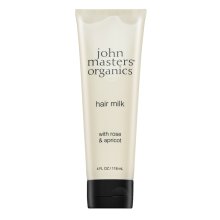 John Masters Organics Rose & Apricot Hair Milk bezoplachová péče pro hebkost a lesk vlasů 118 ml