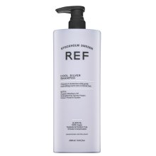 REF Cool Silver Shampoo sampon neutralizant pentru păr blond platinat si grizonat 1000 ml