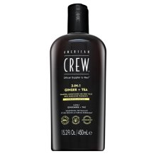 American Crew 3-in-1 Ginger + Tea shampoo, balsamo e gel doccia 450 ml