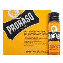 Proraso Wood And Spice olje Hot Oil Beard Treatment 4 x 17 ml