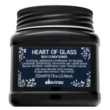 Davines Heart Of Glass Rich Conditioner strengthening conditioner for blond hair 250 ml