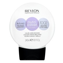 Revlon Professional Nutri Color Filters 3in1 Cream mascarilla nutritiva con pigmentos de color Para refrescar el color del cabello 1002 Pale Platinum 240 ml