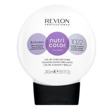 Revlon Professional Nutri Color Filters 3in1 Cream maschera nutriente con pigmenti colorati per il recupero del colore 1022 Intense Platinum 240 ml