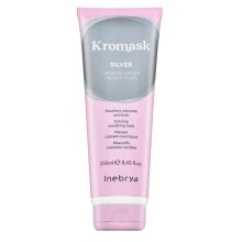 Inebrya Kromask Coloring Nourishing Mask odżywcza maska koloryzująca do włosów siwych i platynowego blondu Silver 250 ml