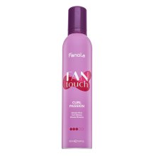 Fanola Fan Touch Curl Passion Curl Mousse spumă întăritoare pentru păr ondulat 300 ml