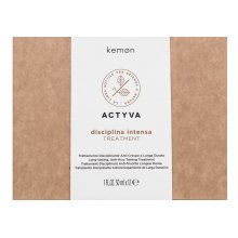 Kemon Actyva Disciplina Intensa Treatment Mascarilla capilar nutritiva Para cabellos ásperos y rebeldes 12 x 30 ml