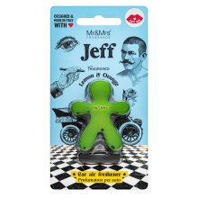 Mr&Mrs Fragrance Jeff Chrome Car Air Freshener Lemon & Orange