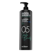 Artègo Good Society 05 B_Blonde Ash Blue Shampoo szampon neutralizujący do włosów siwych i platynowego blondu 1000 ml
