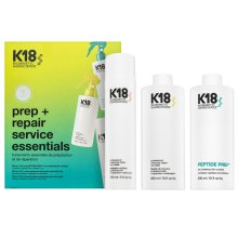 K18 Prep+ Repair Service Essentials zestaw dla regeneracji, odżywienia i ochrony włosów 300 ml + 300 ml + 150 ml