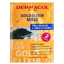 Dermacol Zen Gold Elixir odżywcza maska Caviar Face Mask 2 x 8 ml