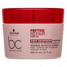 Schwarzkopf Professional BC Bonacure Peptide Repair Rescue Deep Nourishing Treatment maska pro poškozené vlasy 200 ml