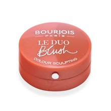 Bourjois Le Duo Blush 02 Romeo et Peachette fard de obraz sub forma de pudra 2în1 2,4 g