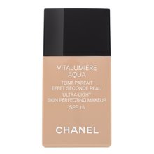 Chanel Vitalumiere Aqua UltraLight Skin Perfecting Makeup 22 Beige Rose make-up pre zjednotenú a rozjasnenú pleť 30 ml