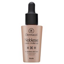 Dermacol Noblesse Fusion Make-Up 02 Nude Flüssiges Make Up für eine einheitliche und aufgehellte Gesichtshaut 25 ml