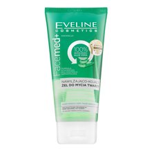 Eveline FaceMed+ 100% Aloe Vera Moisturising And Soothing Facial Wash Gel gel de curățare cu efect de hidratare 150 ml