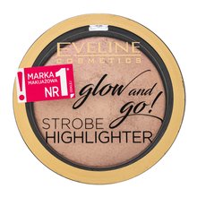 Eveline Glow And Go! Strobe Highlighter 02 Gentle Gold pudră pentru o piele luminoasă și uniformă 8,5 g