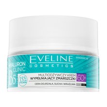 Eveline Hyaluron Clinic Day And Night Anti-Wrinkles Cream 60+ Cremă cu efect de întinerire anti riduri 50 ml