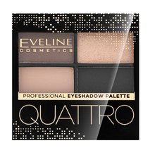 Eveline Quattro Professional Eyeshadow Palette 4 paletka očných tieňov 3,2 g