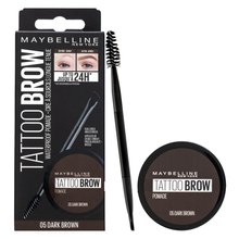 Maybelline Tattoo Brow 05 Dark Brown gel pro úpravu obočí 2v1