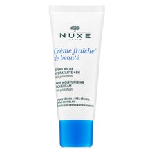 Nuxe Creme Fraiche de Beauté 48HR Moisturising Rich Cream ukľudňujúca emulzia pre veľmi suchú a citlivú pleť 30 ml