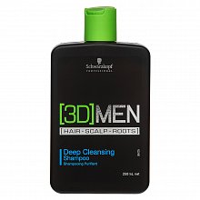 Schwarzkopf Professional 3DMEN Deep Cleansing Shampoo hĺbkovo čistiaci šampón pre mužov 250 ml