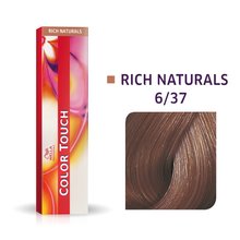 Wella Professionals Color Touch Rich Naturals Professionelle demi-permanente Haarfarbe mit einem multidimensionalen Effekt 6/37 60 ml