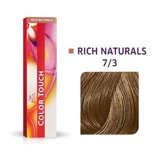 Wella Professionals Color Touch Rich Naturals Professionelle demi-permanente Haarfarbe mit einem multidimensionalen Effekt 7/3 60 ml
