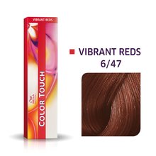 Wella Professionals Color Touch Vibrant Reds Professionelle demi-permanente Haarfarbe mit einem multidimensionalen Effekt 6/47 60 ml