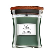 Woodwick Sage & Myrrh lumânare parfumată 85 g