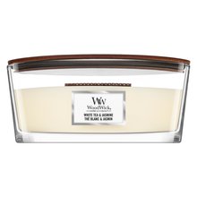 Woodwick White Tea & Jasmine lumânare parfumată 453,6 g