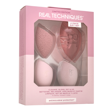 Real Techniques Limited Edition Cleanse, Blend, Set & Go houbička na make-up