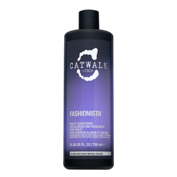 Tigi Catwalk Fashionista Violet Conditioner balsam hrănitor pentru păr blond 750 ml
