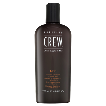 American Crew 3-in-1 šampon, kondicionér a sprchový gel pro každodenní použití 250 ml