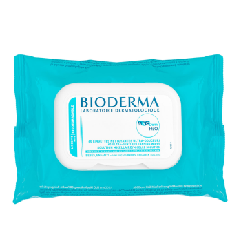 Bioderma ABCDerm micelární ubrousky H2O Lingettes Biodégradables 60 pcs