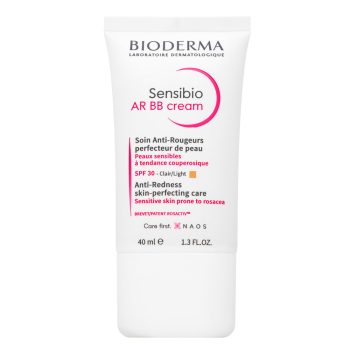 Bioderma Sensibio BB krem AR BB Cream Anti-Redness Skin-Perfecting Care SPF 30 Light 40 ml