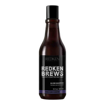 Redken Brews Silver Shampoo posilující šampon pro šedivé vlasy 300 ml