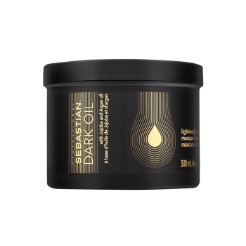 Sebastian Professional Dark Oil Lightweight Mask vyživující maska pro uhlazení a lesk vlasů 500 ml