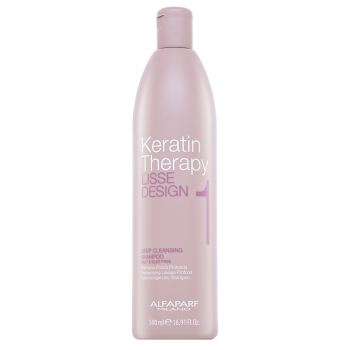 Alfaparf Milano Lisse Design Keratin Therapy Deep Cleansing Shampoo szampon głęboko oczyszczający do wszystkich rodzajów włosów 500 ml