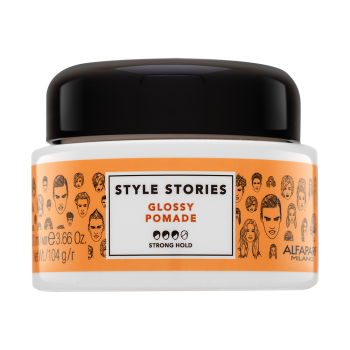 Alfaparf Milano Style Stories Glossy Pomade pomáda na vlasy pro silnou fixaci 100 ml
