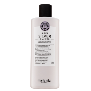 Maria Nila Sheer Silver Shampoo posilující šampon pro platinově blond a šedivé vlasy 350 ml