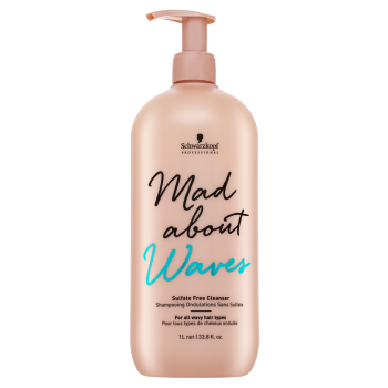 Schwarzkopf Professional Mad About Waves Sulfate-Free Cleanser bezsulfátový šampon pro vlnité a kudrnaté vlasy 1000 ml
