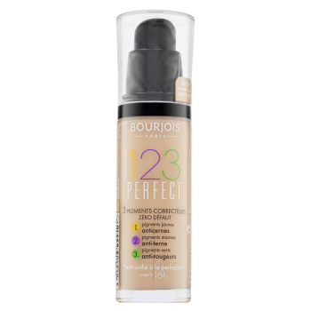 Bourjois 123 Perfect Foundation fond de ten lichid împotriva imperfecțiunilor pielii 51 Light Vanilla 30 ml