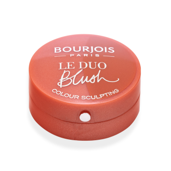 Bourjois Le Duo Blush pudrová tvářenka 2v1 02 Romeo et Peachette 2,4 g