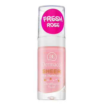 Dermacol Sheer Face Illuminator fluid upiększający z ujednolicającą i rozjaśniającą skórę formułą Fresh Rose 15 ml