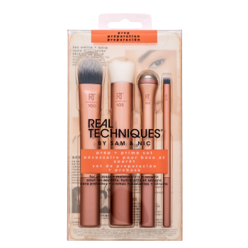 Real Techniques Prep and Prime Makeup Brush Set set perii machiaj