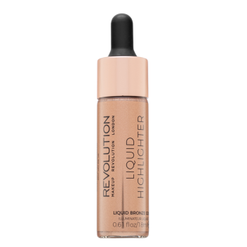 Makeup Revolution Liquid Highlighter rozjasňovač Bronze Gold 18 ml