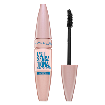 Maybelline Lash Sensational Waterproof Mascara wodoodporna mascara wydłużający i podkręcający rzęsy Black 9,4 ml