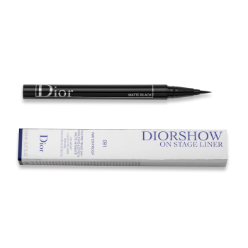 Dior (Christian Dior) Diorshow On Stage Liquid Waterproof Eyeliner dermatograf rezistent la apă 091 Matte Black 0,55 ml
