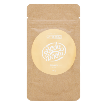 BodyBoom Coffee Scrub Shimmer Gold peeling do wszystkich typów skóry 100 g