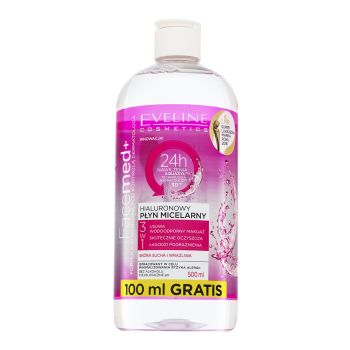 Eveline Hyaluronic Micellar Water odličovací micelární voda 3v1 500 ml